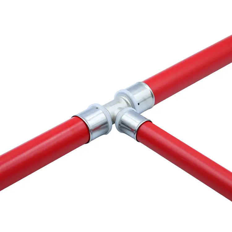 Reduzier-Pressfit-T-Stück aus Messing