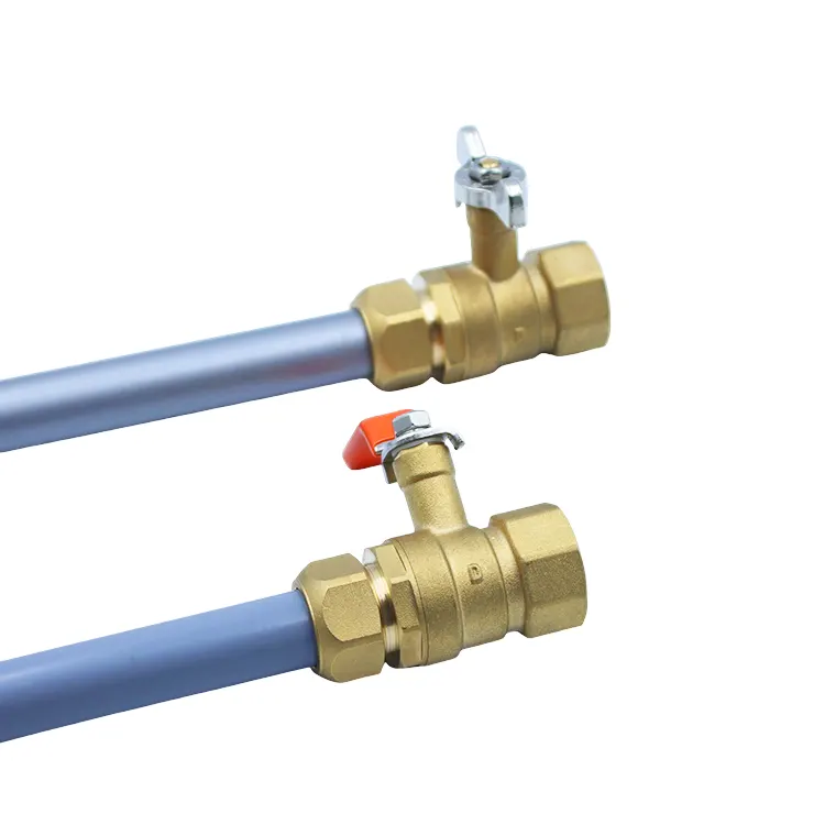Messing-Kugelventil mit Innengewinde und zwei Positionen, Ferrule für Kessel