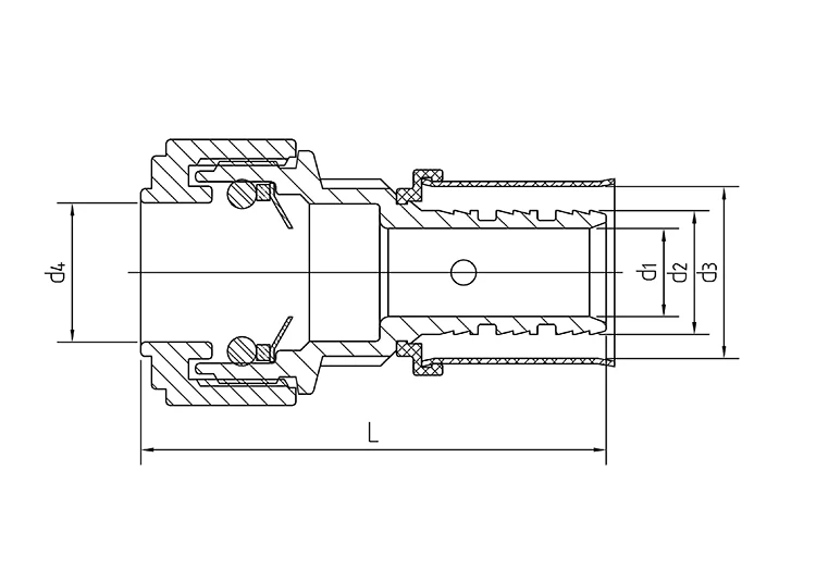 Brass Combined Press-fit and Quick Connect Joint