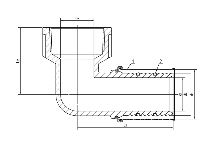 Compression Brass Elbow Fittings with Male and Female Threads